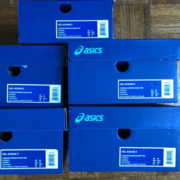 ASICS Gel-Scram 3 Camo Gray Pink Running Shoes - Picture 8 of 8